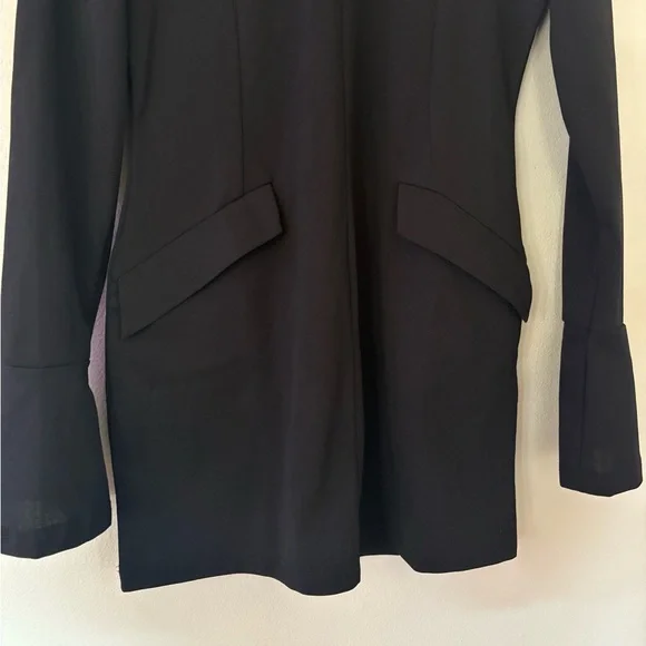 Elegant Black Long Sleeve Women's Dress Size L - Picture 2 of 4